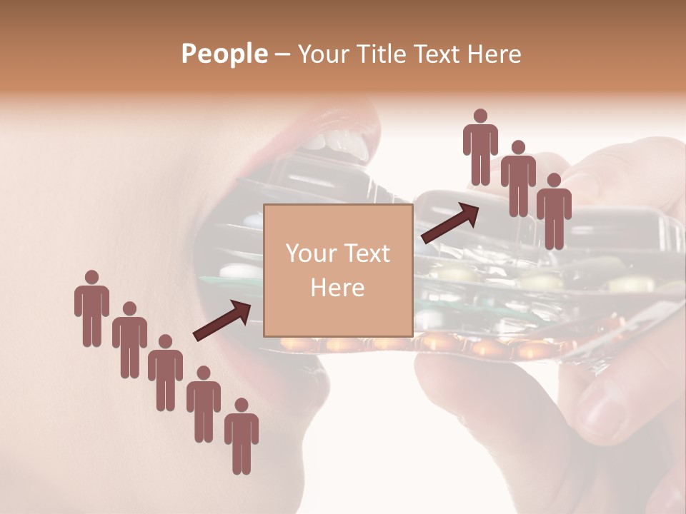 Pain Smiling Tablets PowerPoint Template