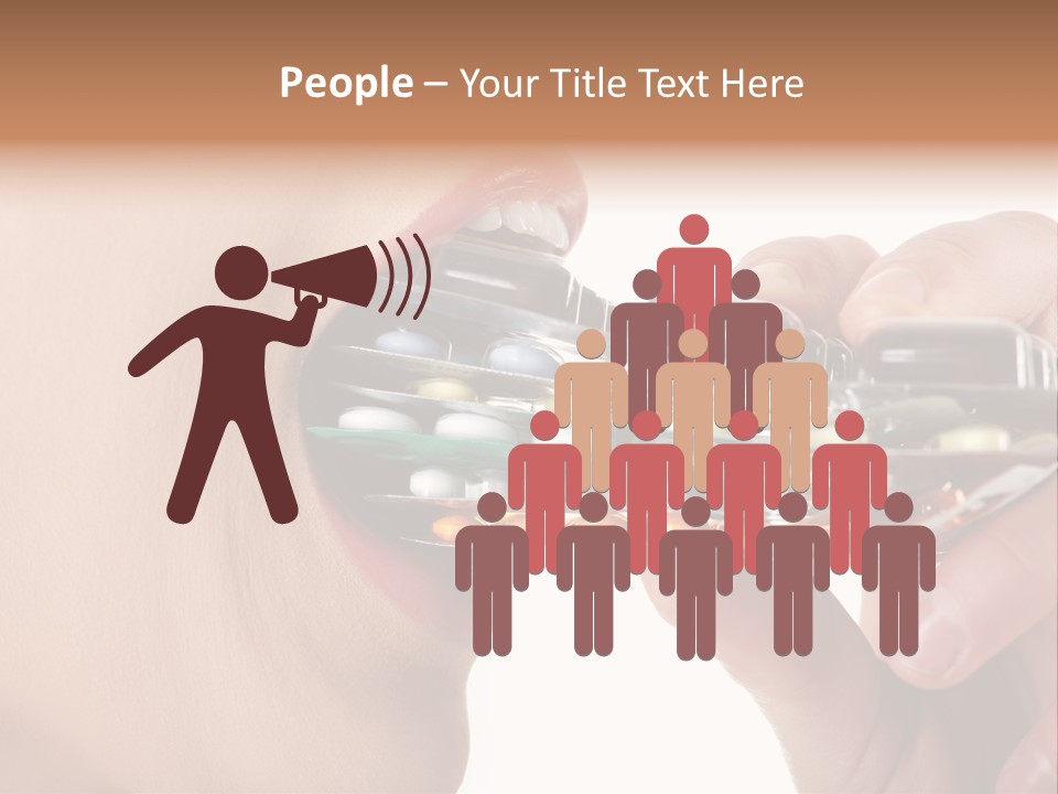 Pain Smiling Tablets PowerPoint Template