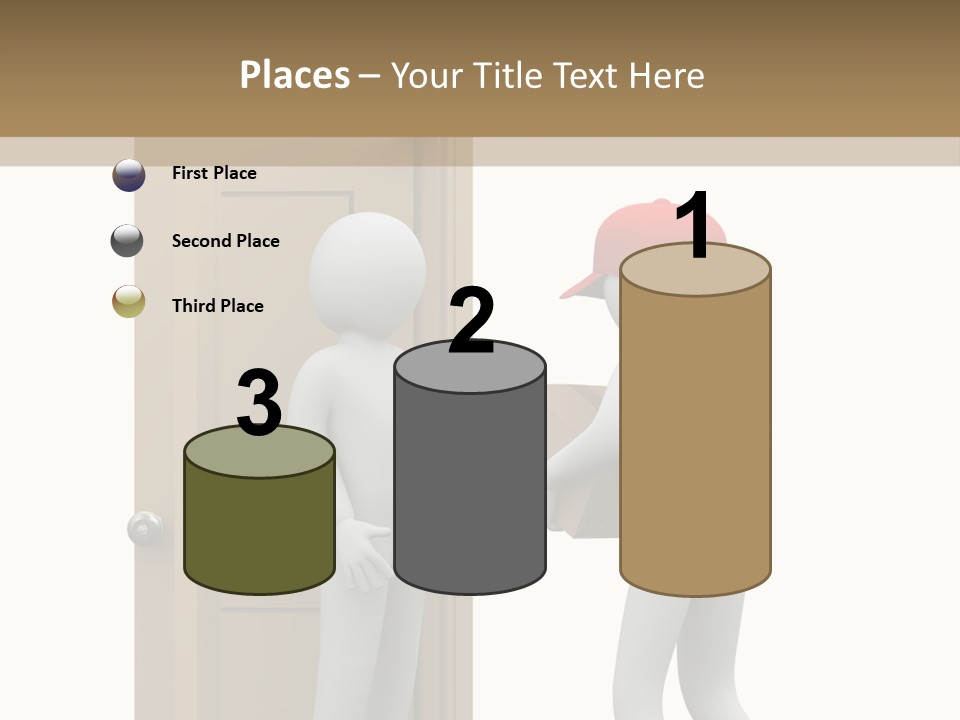 Card Board Packet Parcel PowerPoint Template
