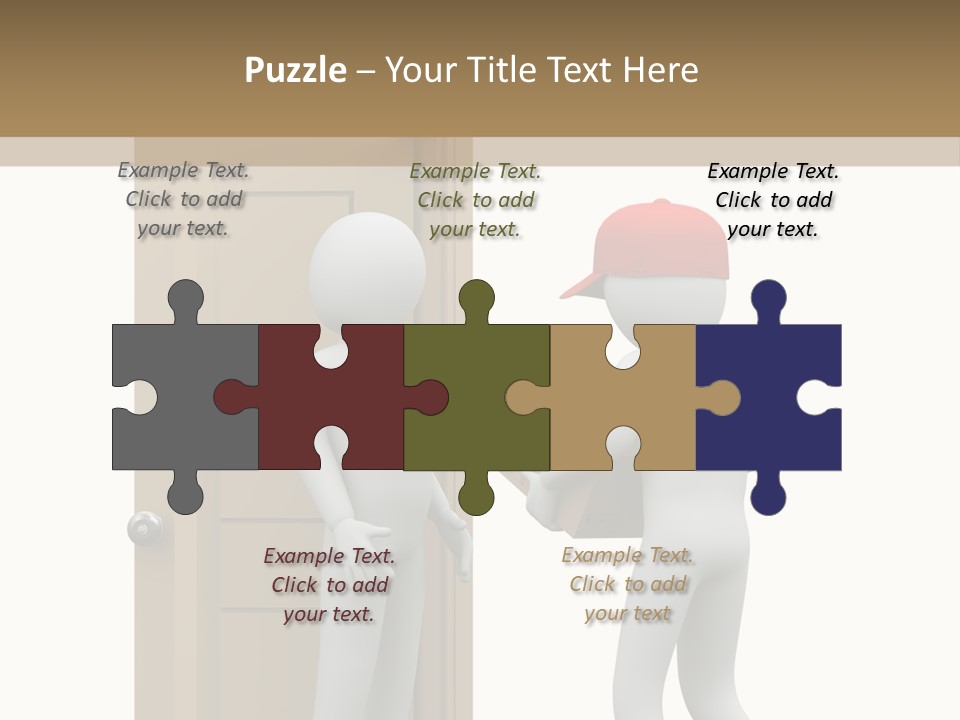 Card Board Packet Parcel PowerPoint Template