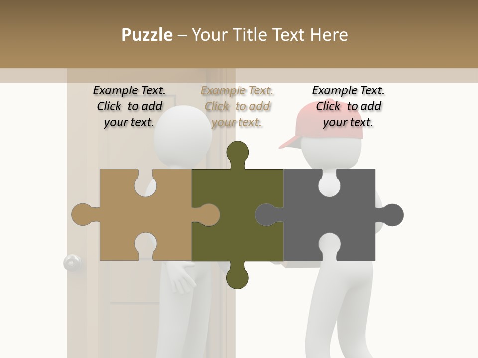 Card Board Packet Parcel PowerPoint Template