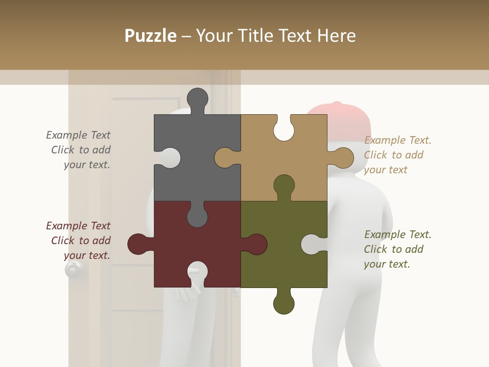 Card Board Packet Parcel PowerPoint Template
