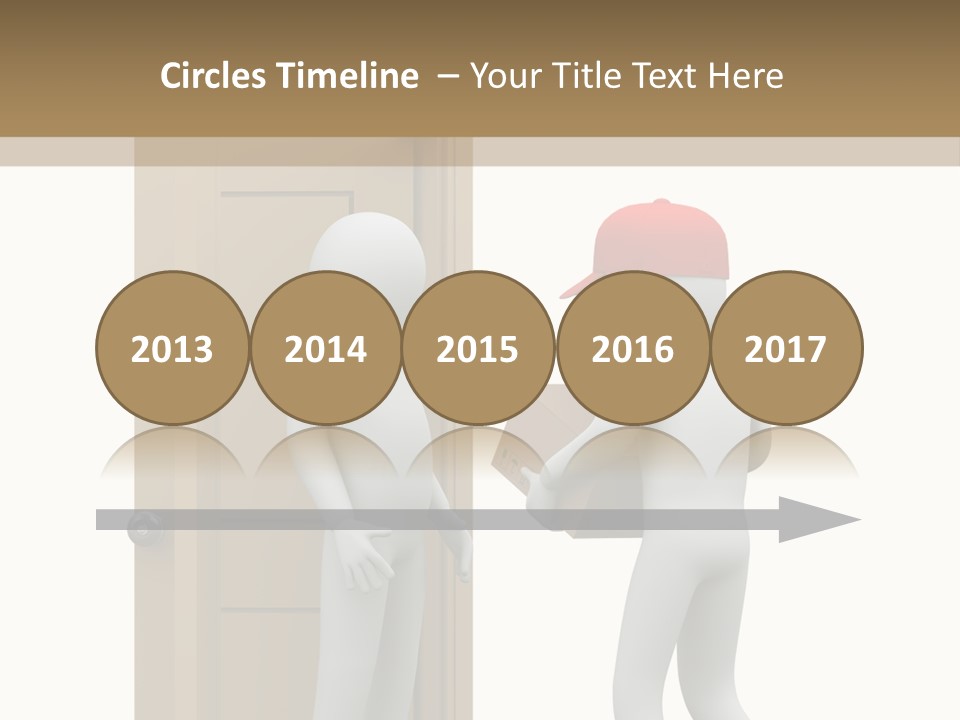 Card Board Packet Parcel PowerPoint Template