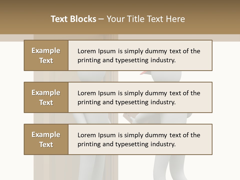 Card Board Packet Parcel PowerPoint Template