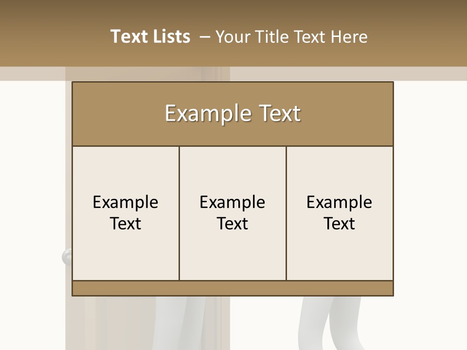 Card Board Packet Parcel PowerPoint Template