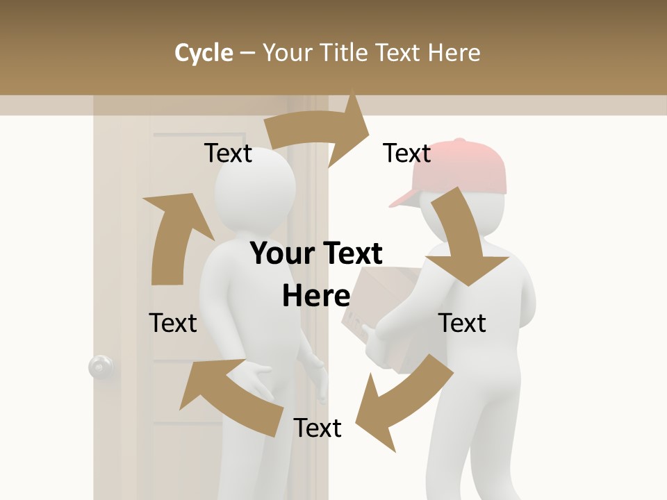 Card Board Packet Parcel PowerPoint Template