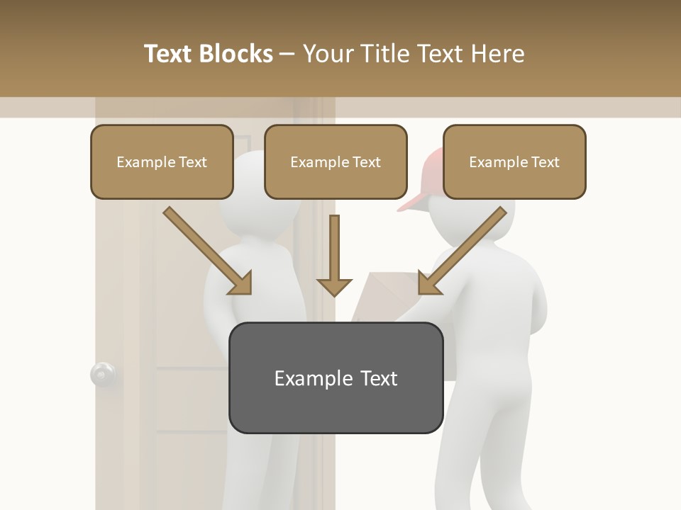 Card Board Packet Parcel PowerPoint Template