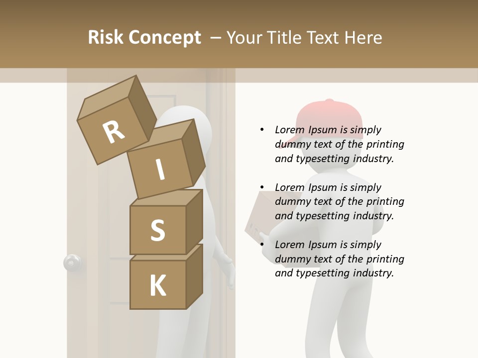 Card Board Packet Parcel PowerPoint Template