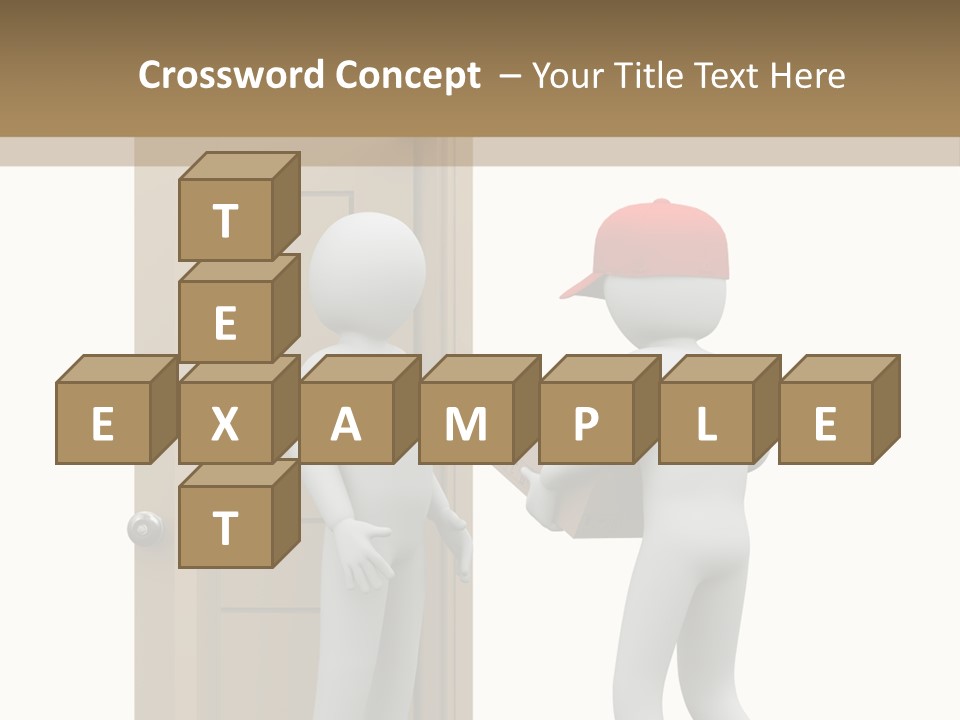 Card Board Packet Parcel PowerPoint Template