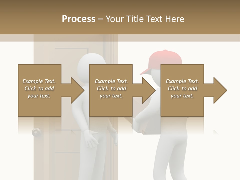 Card Board Packet Parcel PowerPoint Template