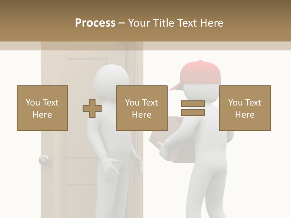 Card Board Packet Parcel PowerPoint Template