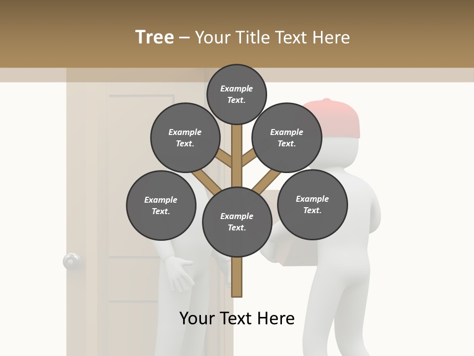 Card Board Packet Parcel PowerPoint Template