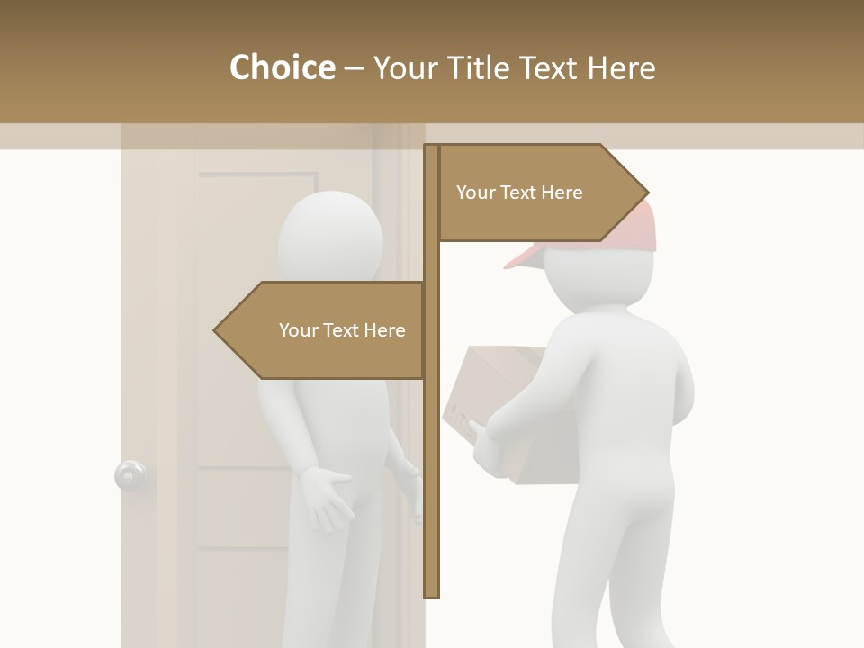 Card Board Packet Parcel PowerPoint Template