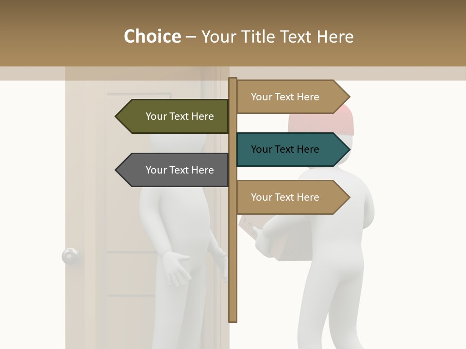Card Board Packet Parcel PowerPoint Template