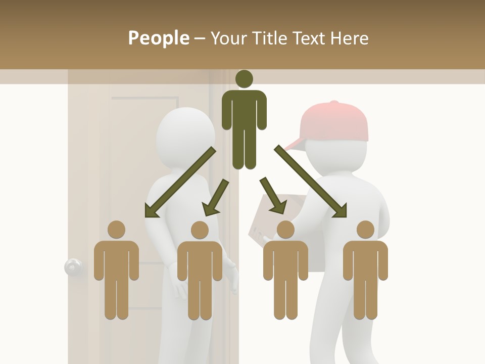 Card Board Packet Parcel PowerPoint Template