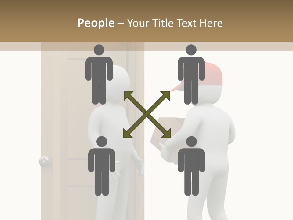 Card Board Packet Parcel PowerPoint Template