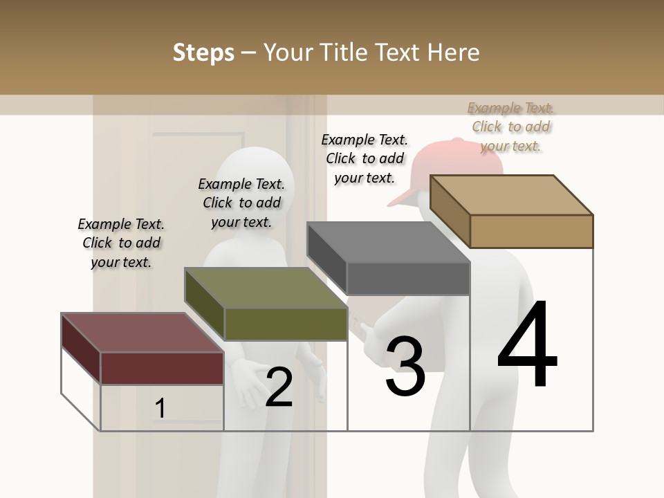 Card Board Packet Parcel PowerPoint Template