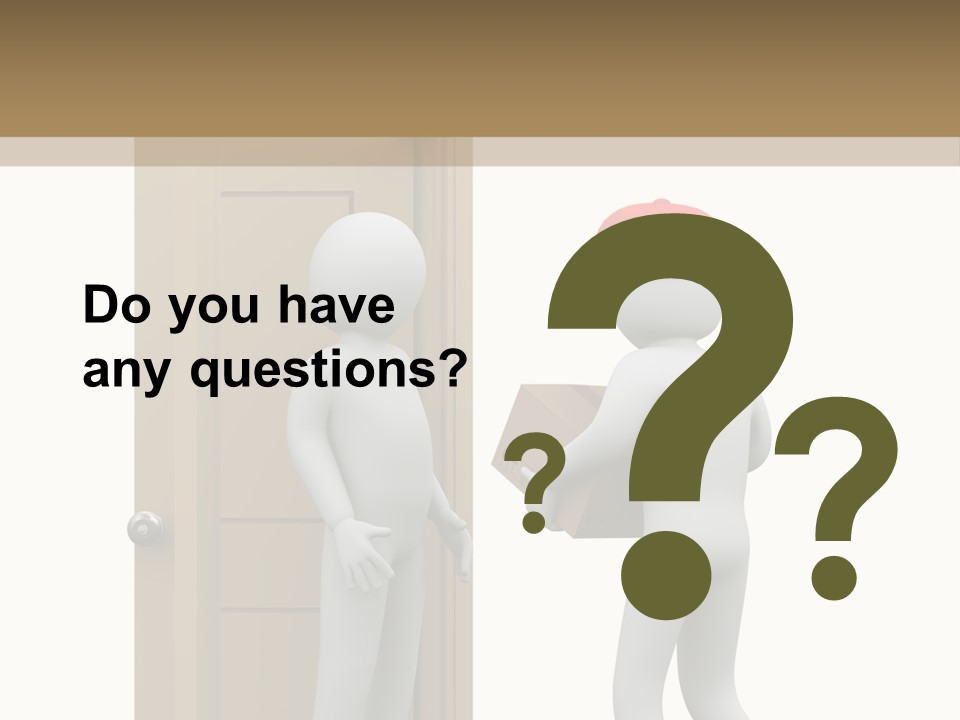 Card Board Packet Parcel PowerPoint Template