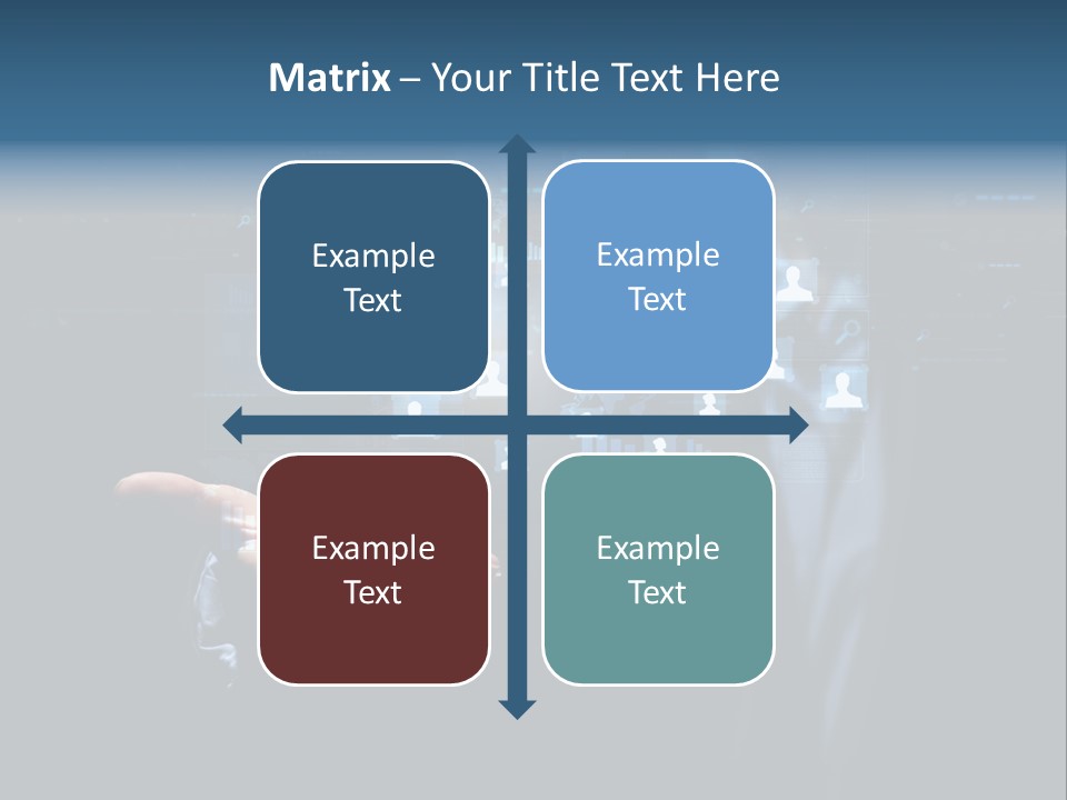 Screen Touch Computer PowerPoint Template
