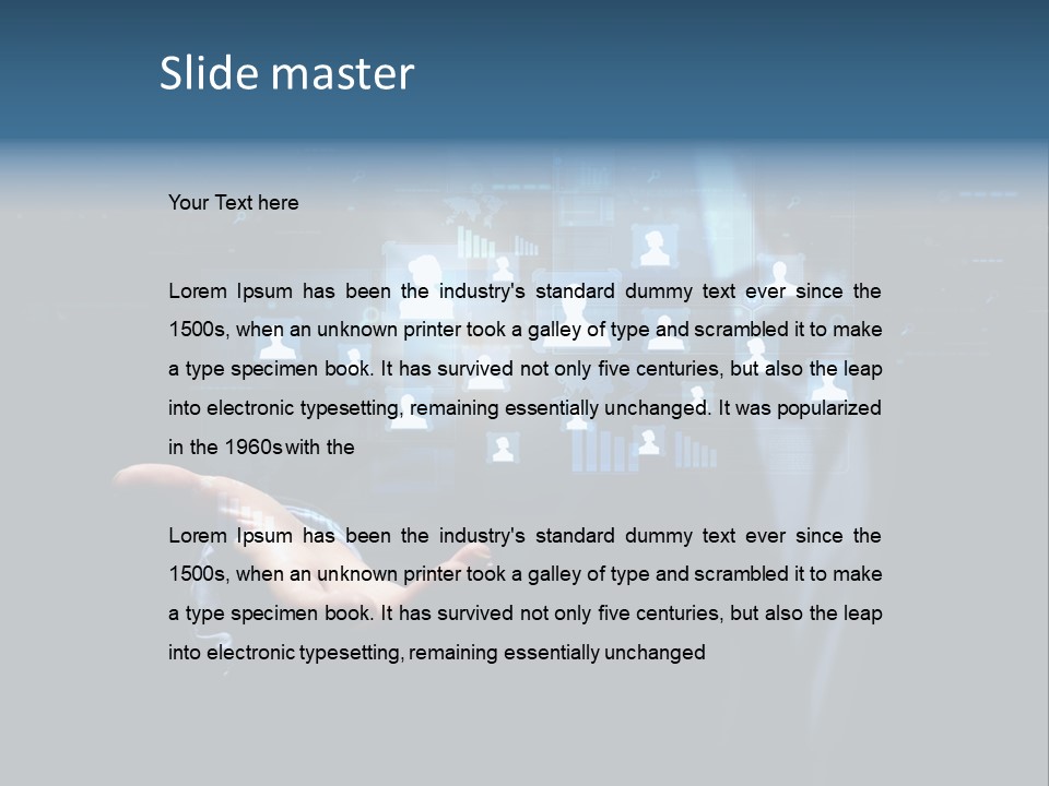 Screen Touch Computer PowerPoint Template