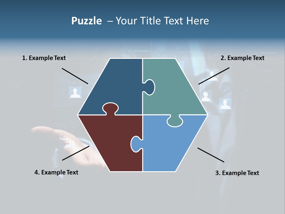 Screen Touch Computer PowerPoint Template