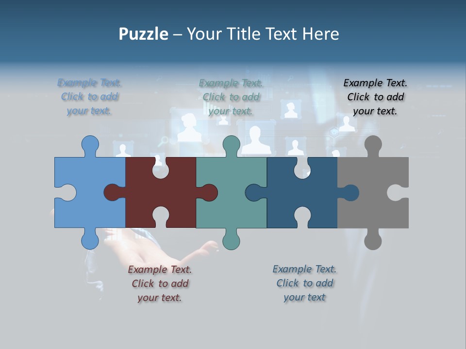 Screen Touch Computer PowerPoint Template
