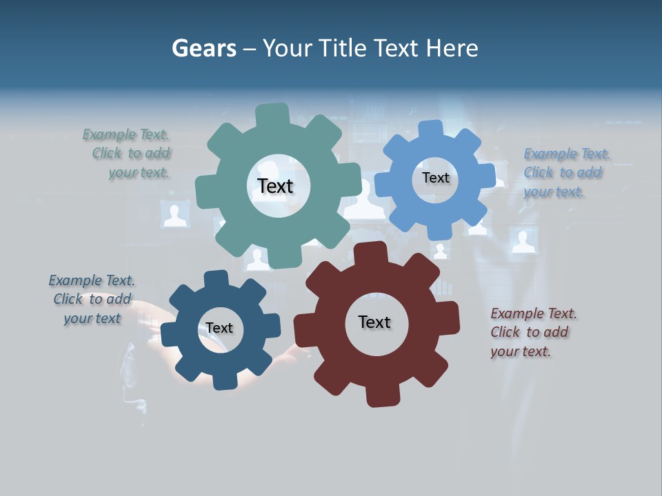 Screen Touch Computer PowerPoint Template