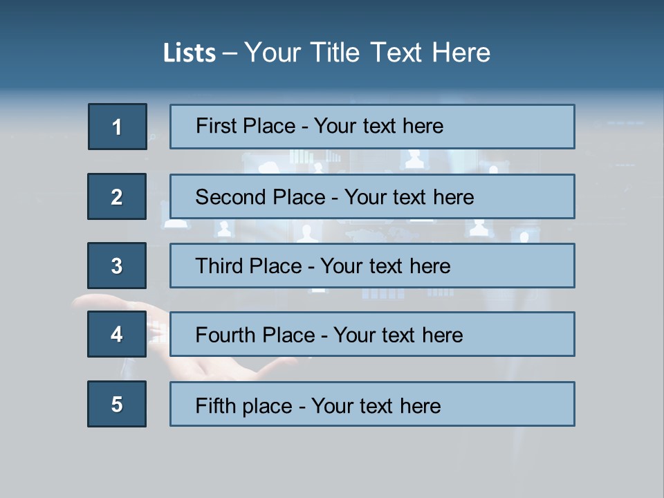 Screen Touch Computer PowerPoint Template