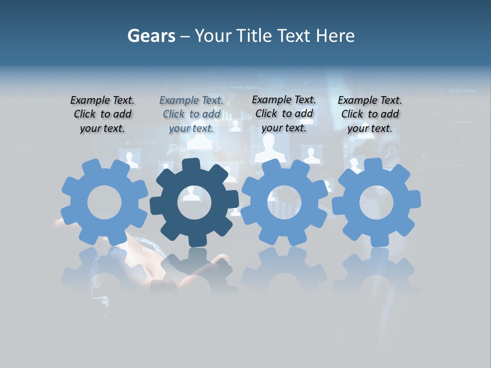 Screen Touch Computer PowerPoint Template