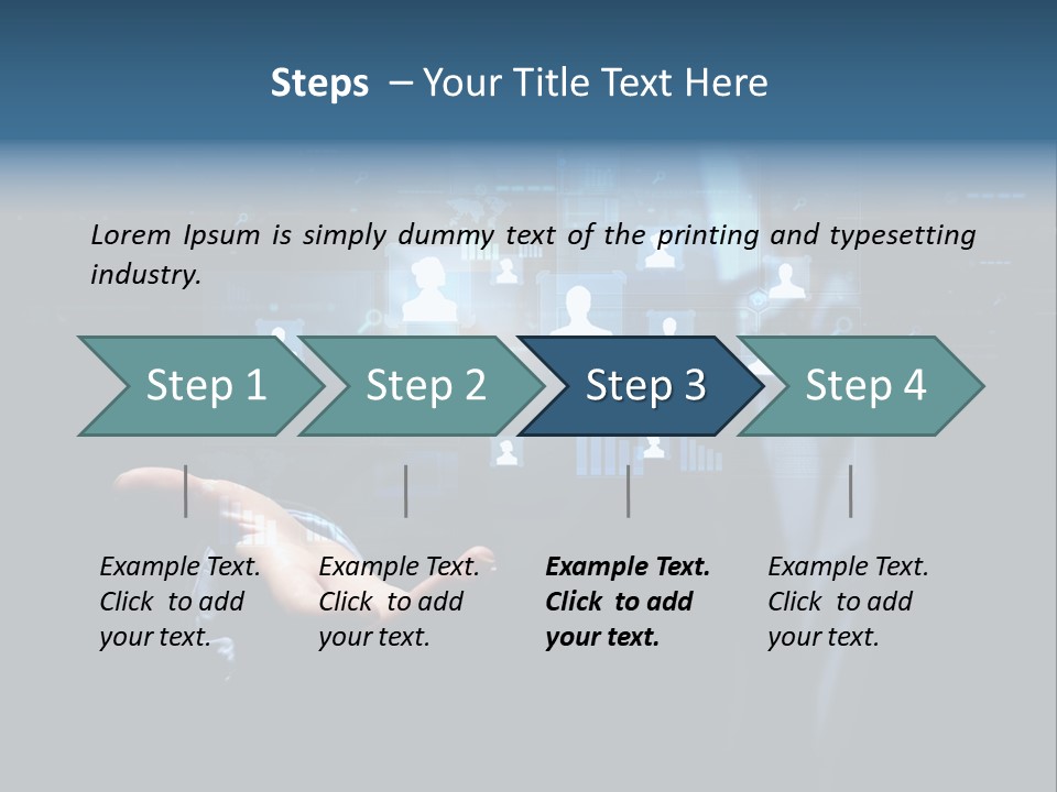 Screen Touch Computer PowerPoint Template