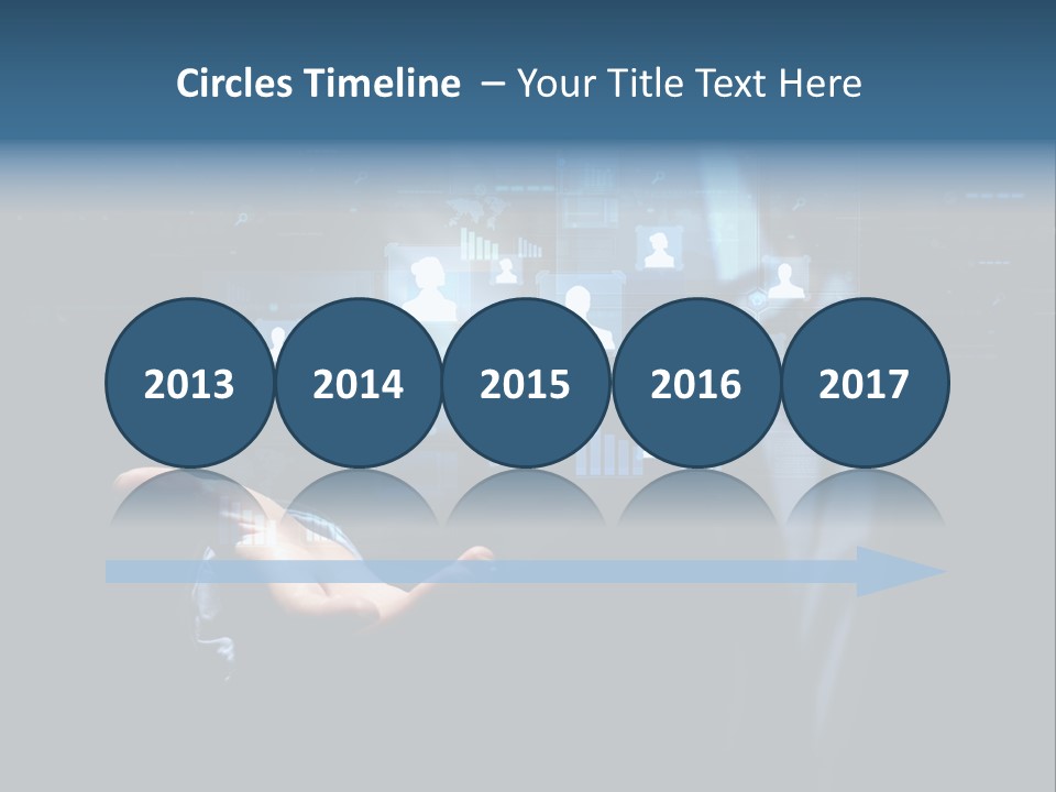 Screen Touch Computer PowerPoint Template