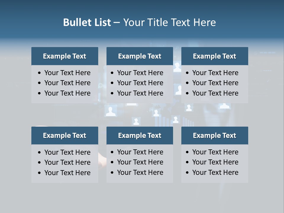 Screen Touch Computer PowerPoint Template