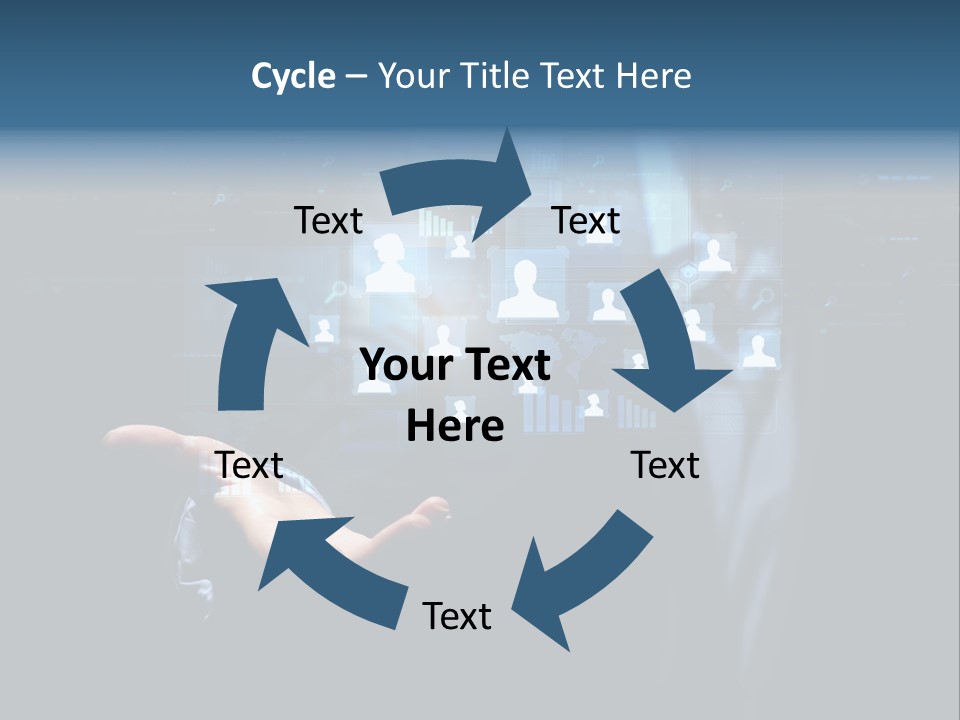 Screen Touch Computer PowerPoint Template