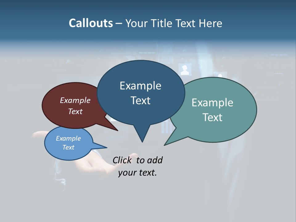 Screen Touch Computer PowerPoint Template