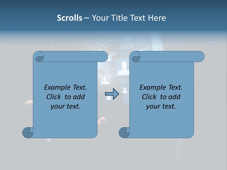 Screen Touch Computer PowerPoint Template