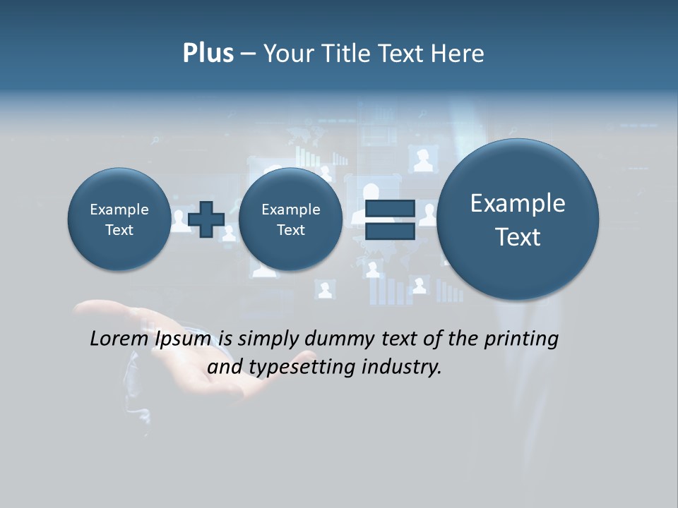 Screen Touch Computer PowerPoint Template