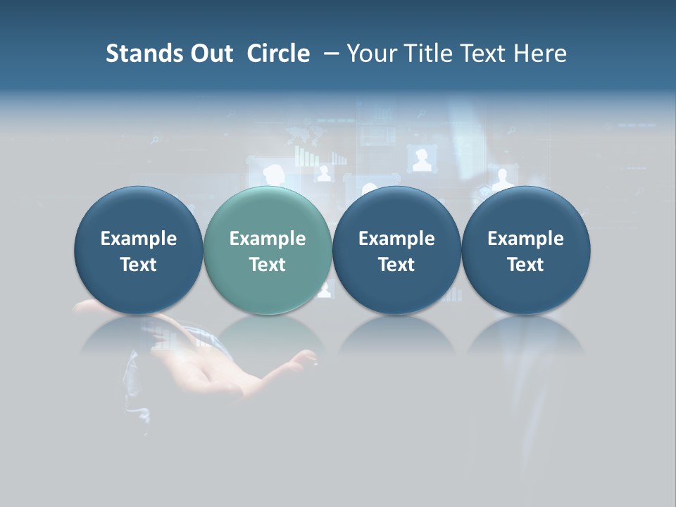 Screen Touch Computer PowerPoint Template