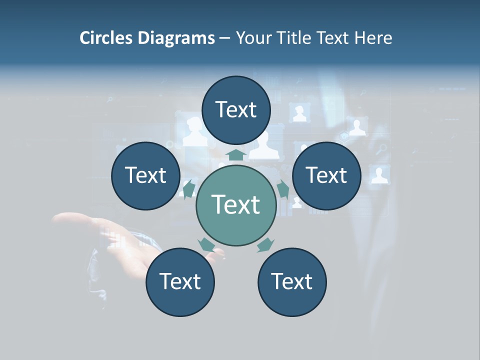 Screen Touch Computer PowerPoint Template