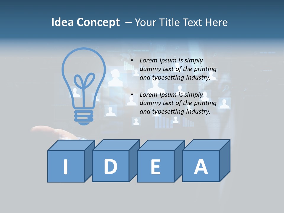 Screen Touch Computer PowerPoint Template