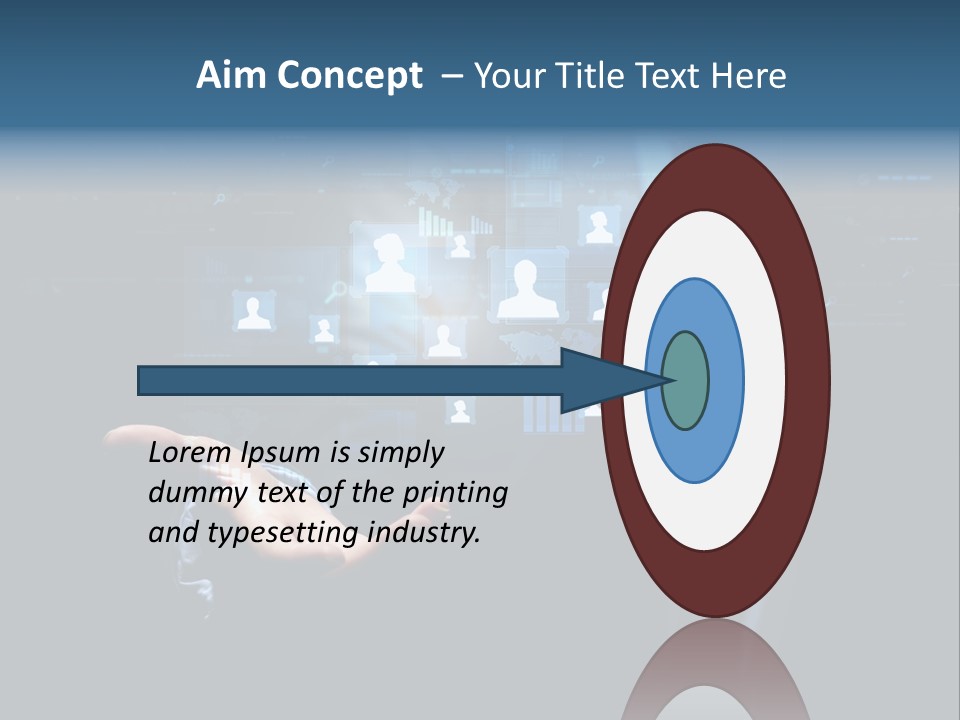 Screen Touch Computer PowerPoint Template