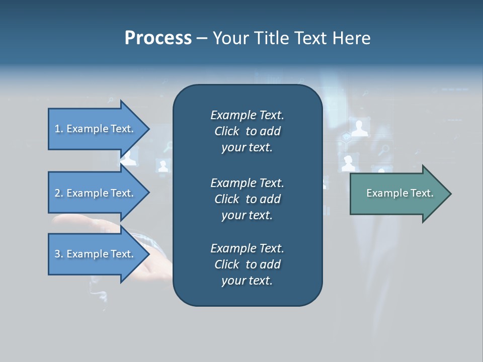 Screen Touch Computer PowerPoint Template