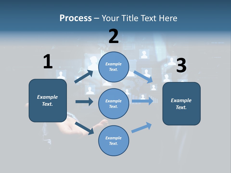 Screen Touch Computer PowerPoint Template
