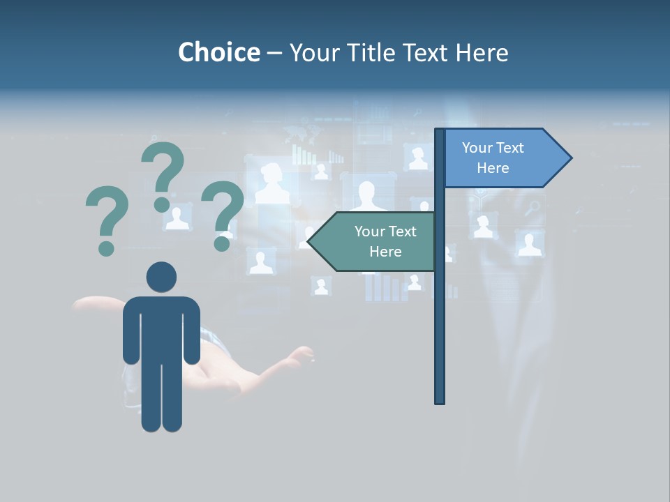 Screen Touch Computer PowerPoint Template
