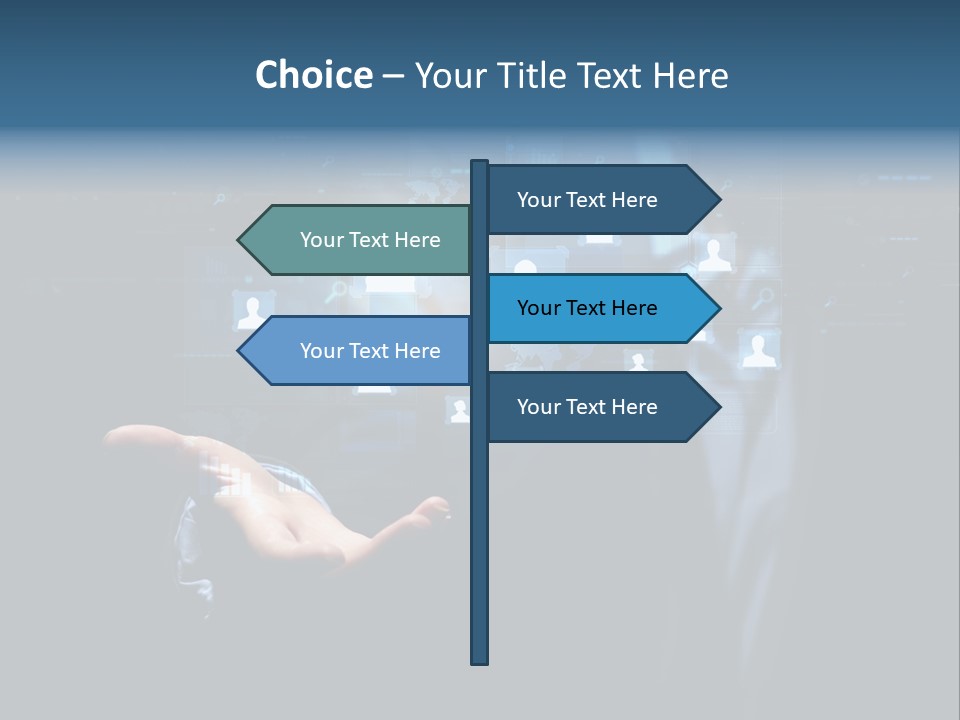 Screen Touch Computer PowerPoint Template