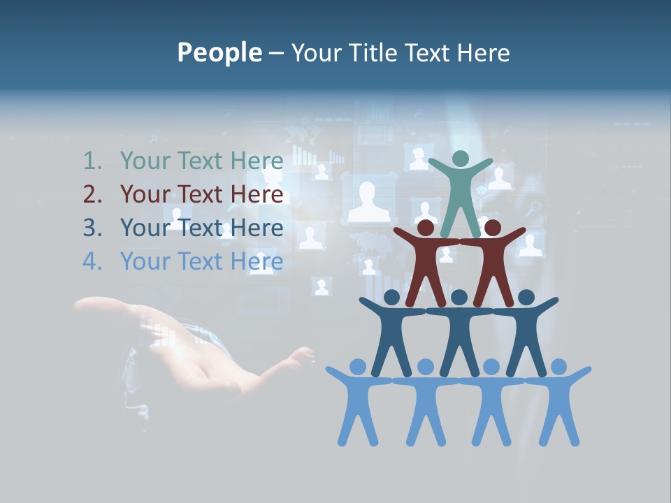 Screen Touch Computer PowerPoint Template