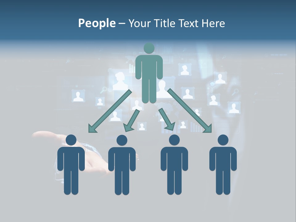 Screen Touch Computer PowerPoint Template