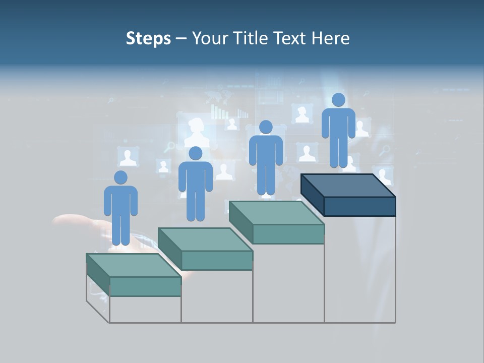 Screen Touch Computer PowerPoint Template