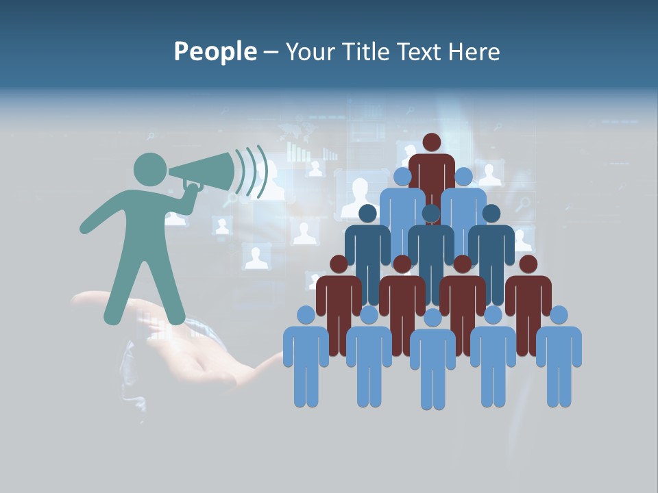 Screen Touch Computer PowerPoint Template