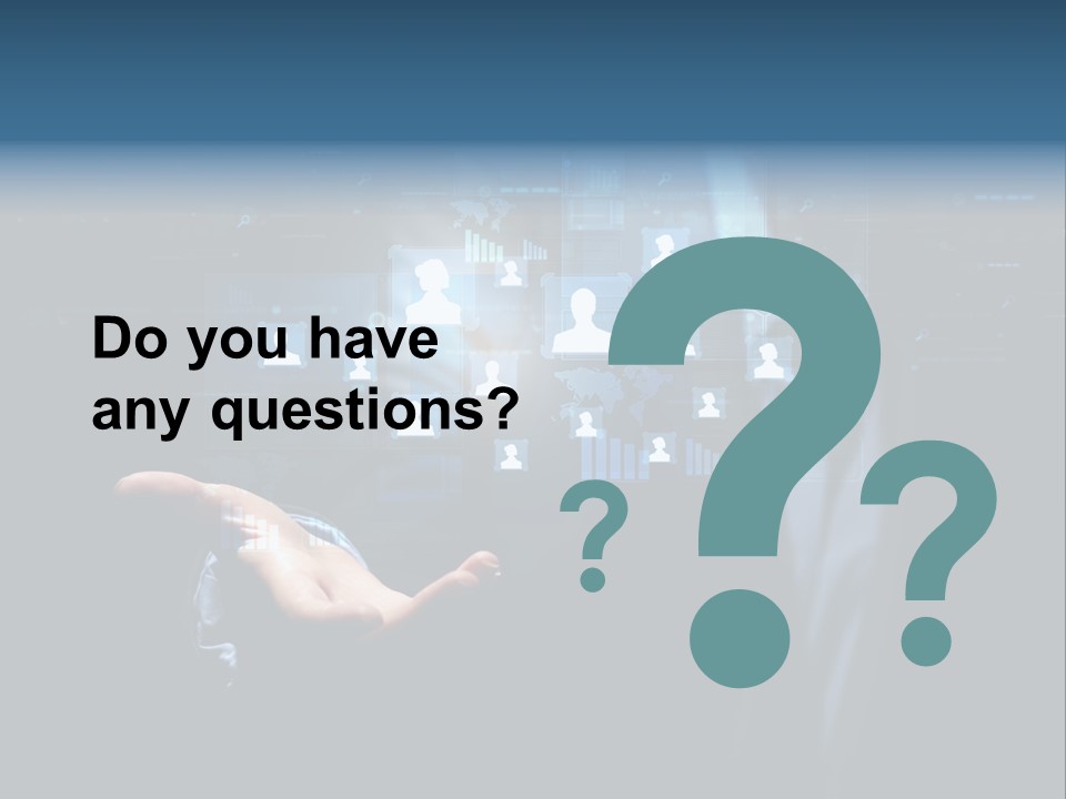 Screen Touch Computer PowerPoint Template