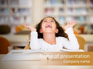 Book Person Imagination PowerPoint Template